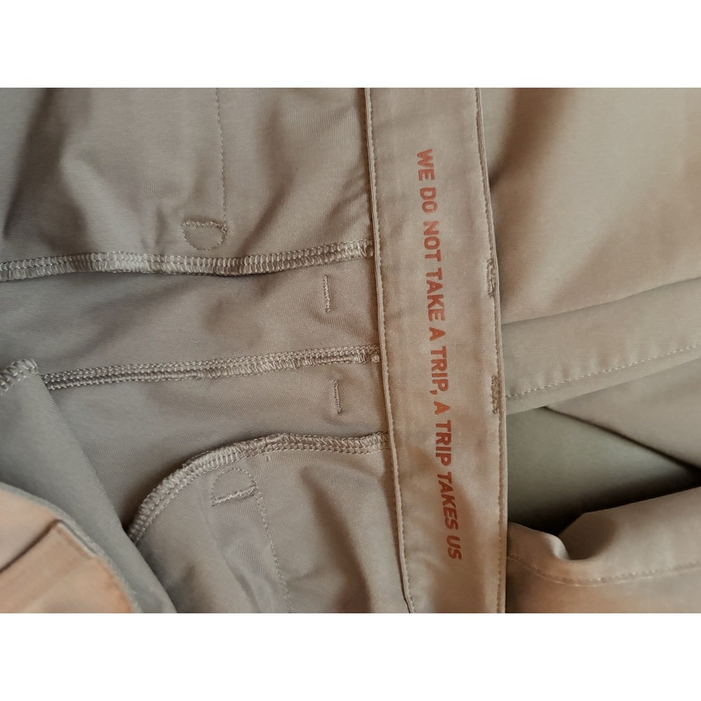 Rhone Men's Commuter Pants 33 Gray Straight Flat Front Stretch Zip Pocket - Picture 9 of 9